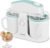 Pukomc Ice Cream Maker Machine for Home Use, with Two Ice Cream Bowls,Simple Operation and Easy to Clean,White Green