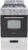 Avanti GR2013CSS Gas Range Oven Compact Freestanding Design, 4 Sealed Burners with Electronic Ignition, 2.1 Cu.Ft. Capacity Features Storage Drawer Broiler and Accessories, 20-Inch, Black